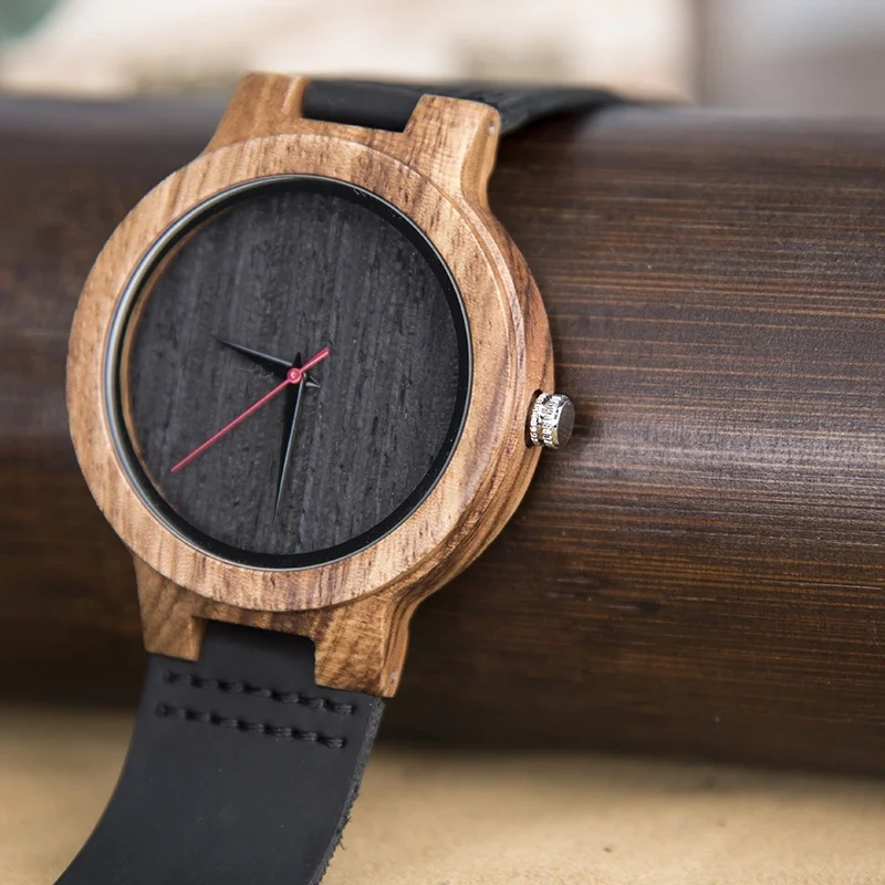 DODO DEER Watches Case Mens Crazy Watch Men Wristwatch Promotional Wooden OEM Wood with 2035 Japan Movement Soft Leather 2019