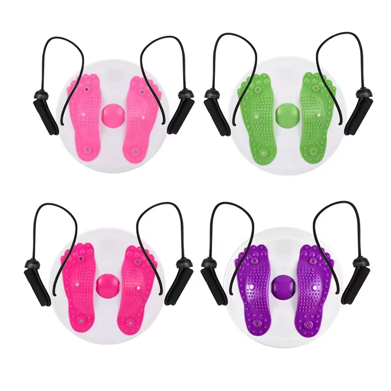 Massage Body Shaping Waist Twist Disc Exercise Machine Board Game Women 2024 High Quality Waist Twisting Disc With Rope Handles