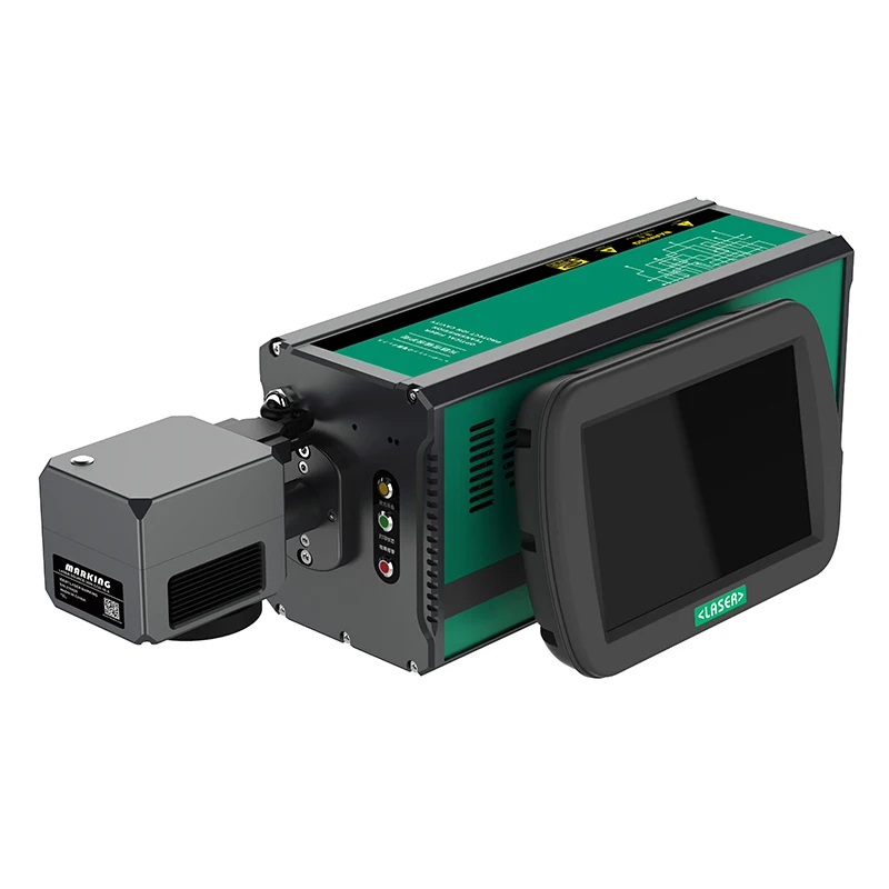 Galvo RF co2 laser engraver garments marking cutting machine for paper card plastic leather fabric