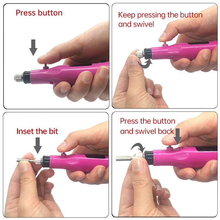 Professional USB Electric Manicure Machine Mini Nail Drill Pen 30000RPM Portable Pen Shape Nail File Best Nail Drill on Amason