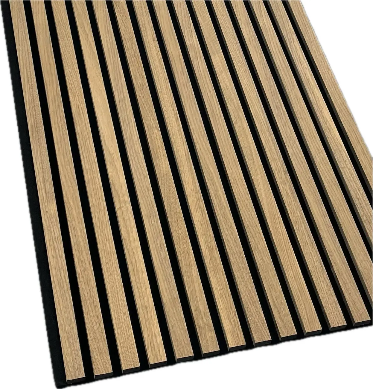 Beautiful Decoration Panel Oak Texture Decors Natural Walnut Wood Slat Acoustic Panels