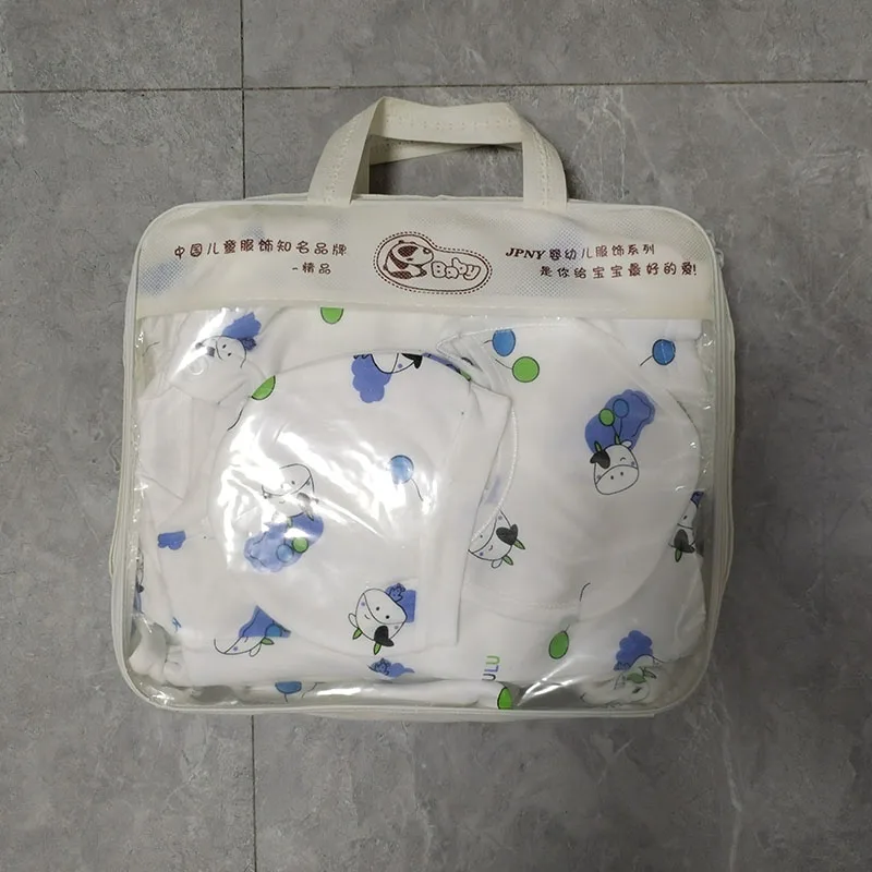 0-3 Months New Born Baby Cartoon Printing Winter Wear Keep Warm Baby Clothes 12 Pcs Baby Suit Sets Infant Clothes