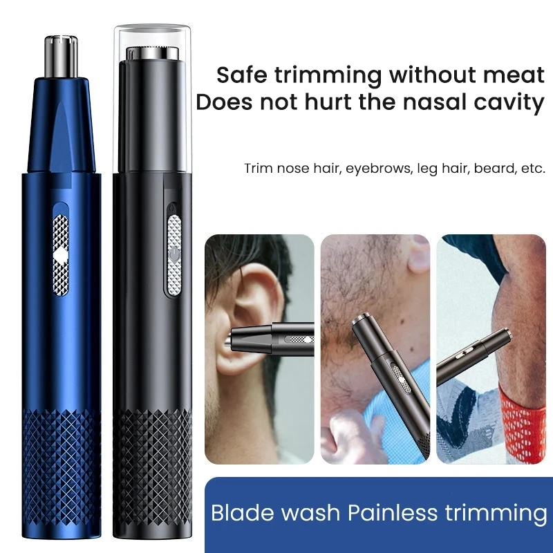 Electric Nose Hair Clipper Two in one Unisex Fully Rechargeable Shaving  Automatic Washable Shaving Nose Trimmer