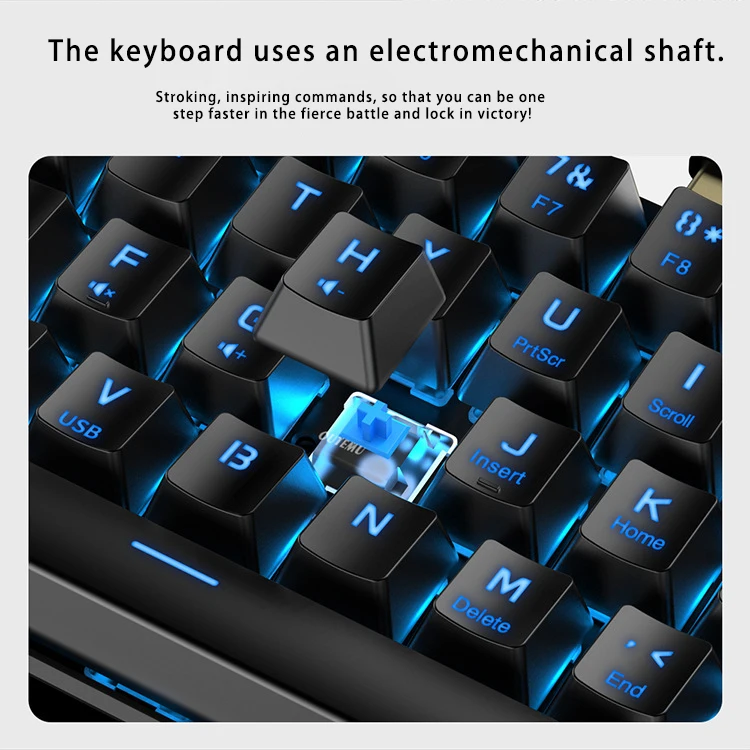 61keys rgb keyboard gaming mechanical keyboard 60% wired mechanical gaming keyboard for desktop pc computer