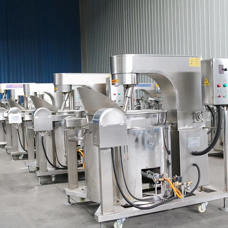 Automatic double planetary tomato sauce processing machine on hot