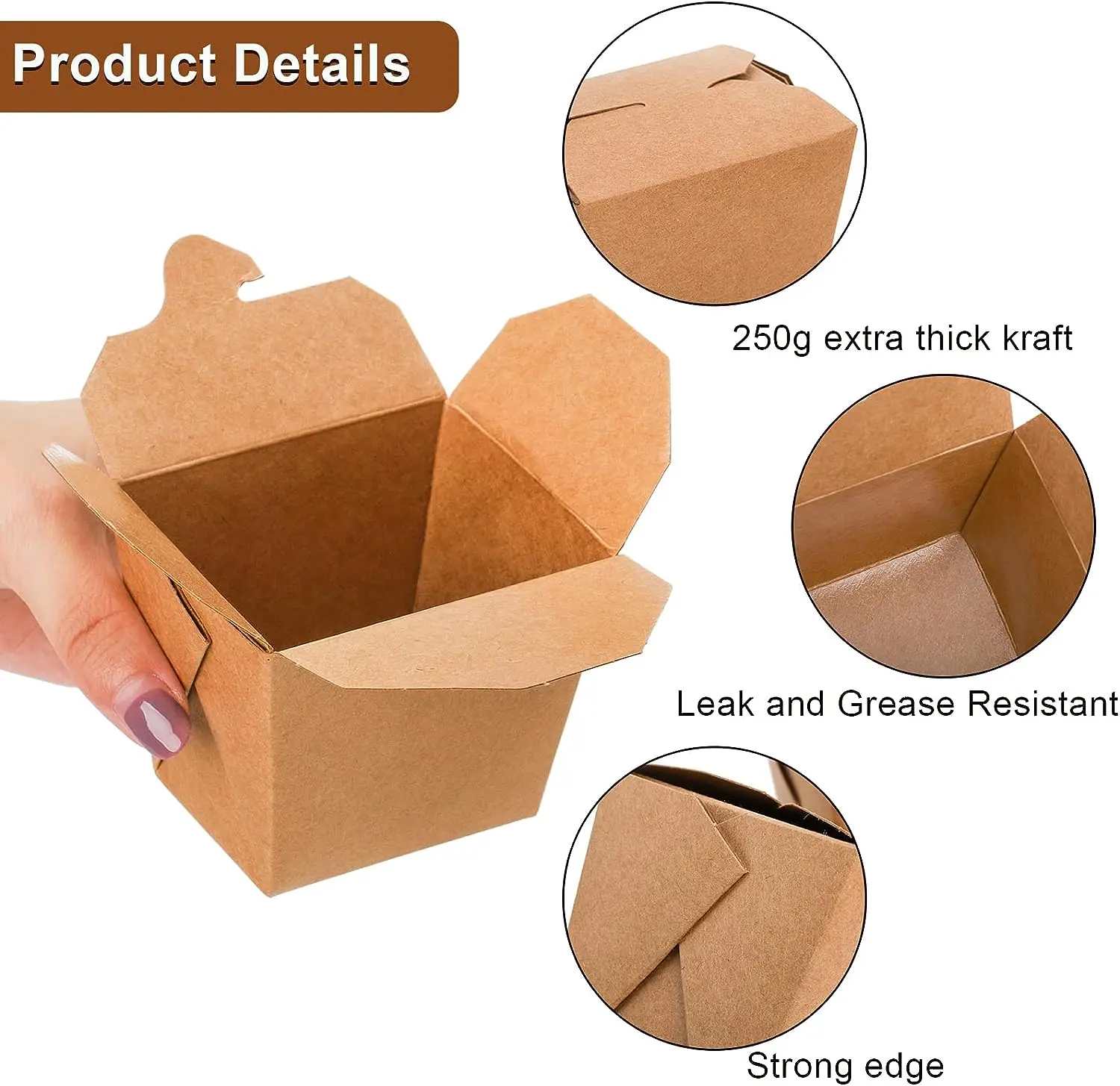 16OZ 26OZ Disposable Paper Doner Box Custom Printing Kebab Box Food Packaging Takeout Container Customisable Paper Noodle Box