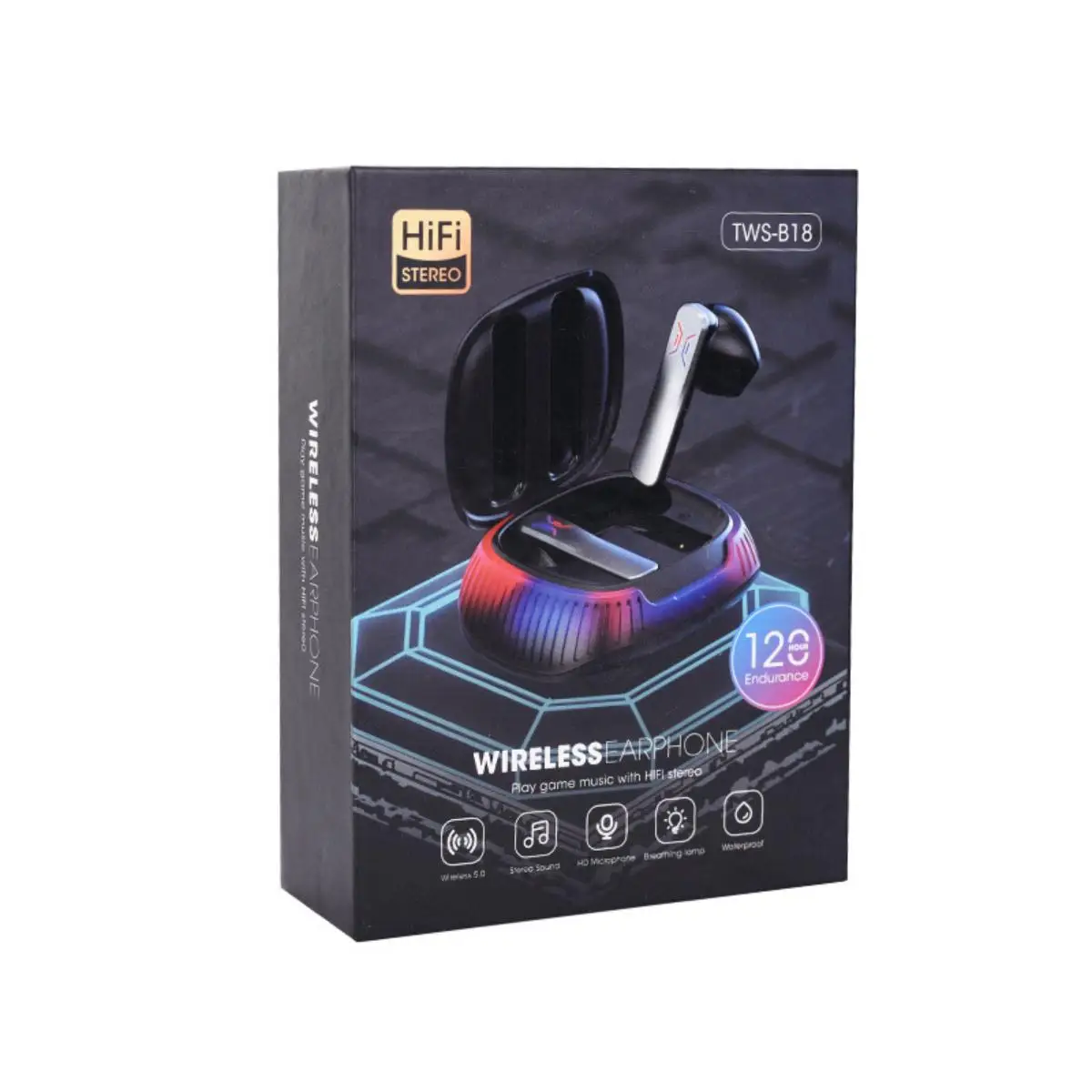 B18 smart bluetooth 5.0 translation earbuds for trade simultaneous interpretation long-lasting battery