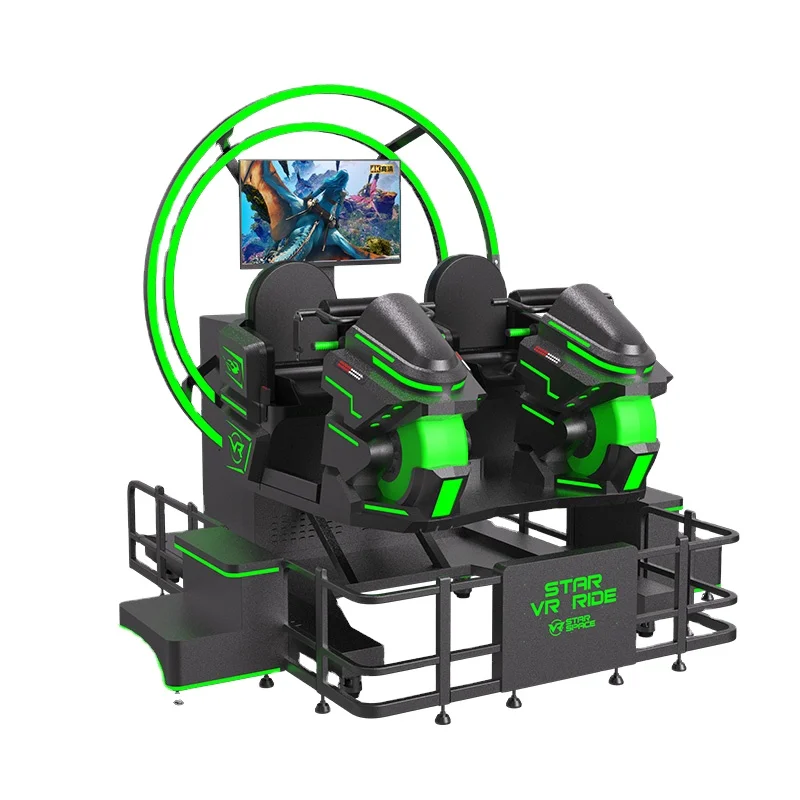 entertainment Star VR Ride 2 seats virtual reality simulator game making machine flight simulator