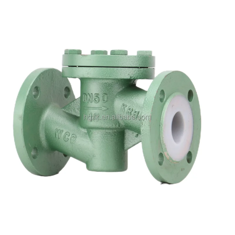 One-way Check Valve Corrosion-resistant Acid-base Valve Cast Steel Lined PTFE Lifting Flange Check Valve