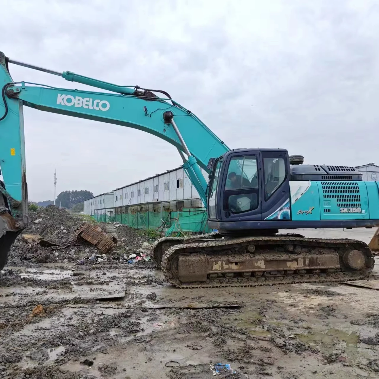 В наличии быстрая доставка японский экскаватор Kobelco SK350LC SK350LC-10 350-8/Тяжелый подерженный на месте