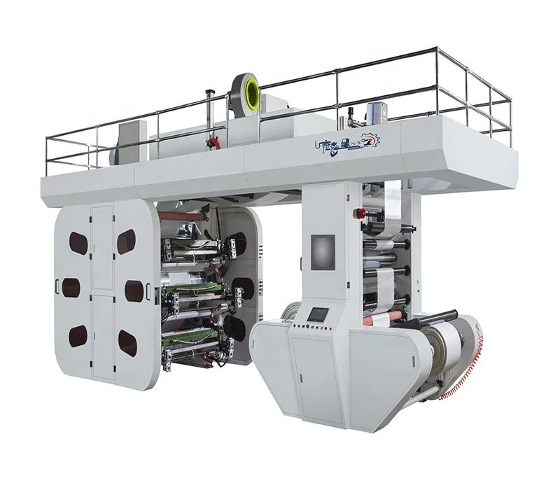 New High Speed Six Color CI Type Plastic T-Shirt Bag Flexo/Flexographic Printing Machine