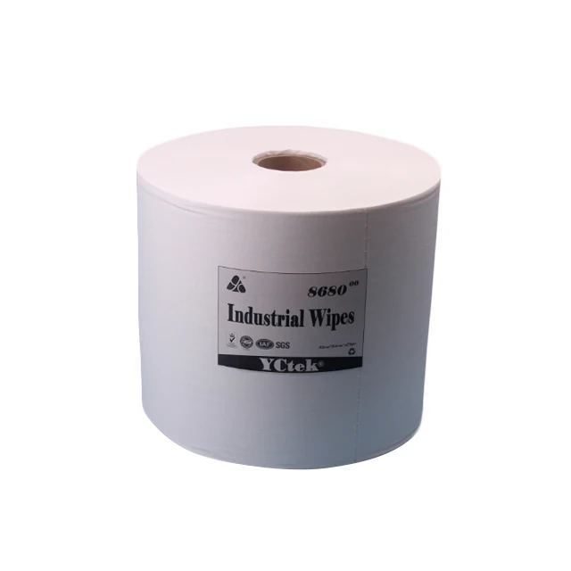 Cellulose & Polyester industrial lint free wipes