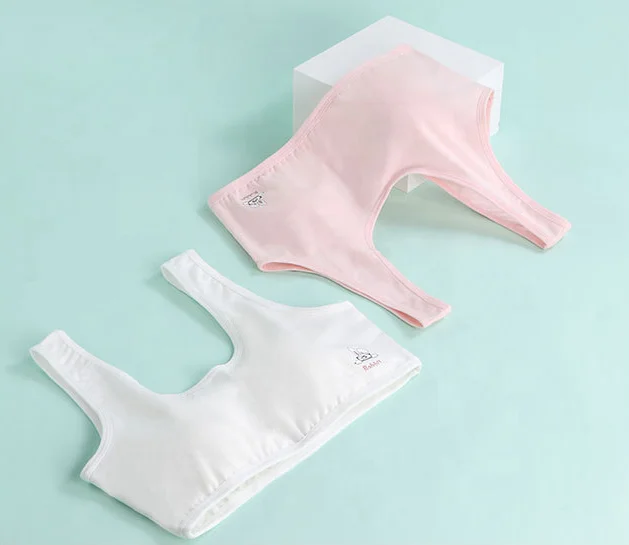 Wholesale & Custom Latest Female Designs Bra For Ladies Women Cotton Comfy Top Shirt Manufacture Teens Clothes