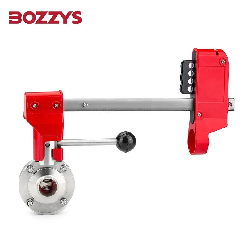 Заблокированный санитарный клапан-бабочка с вытяжной ручкой BOZZYS 4 замками отверстие для клапанов от 70 мм до