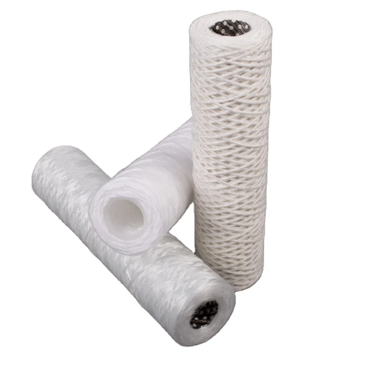 5 micron wound pp yarn filter cartridge for water filtration