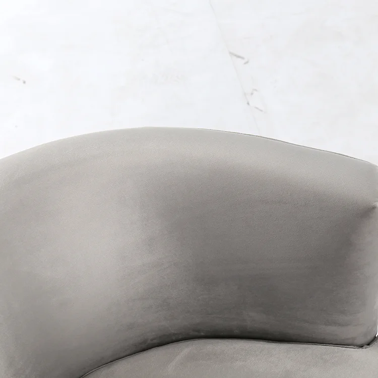 Wholesale Indoor Lounge Chairs Metal Base Fabric Type Living Room Leisure Chair