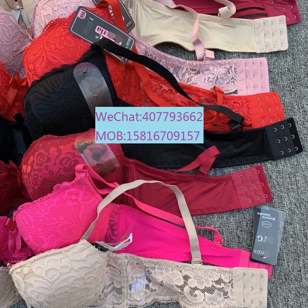 Plus size 36D-48D very cheap padded wholesale push up big cup bra and underwear for ladies Turkey Tunisia Sweden