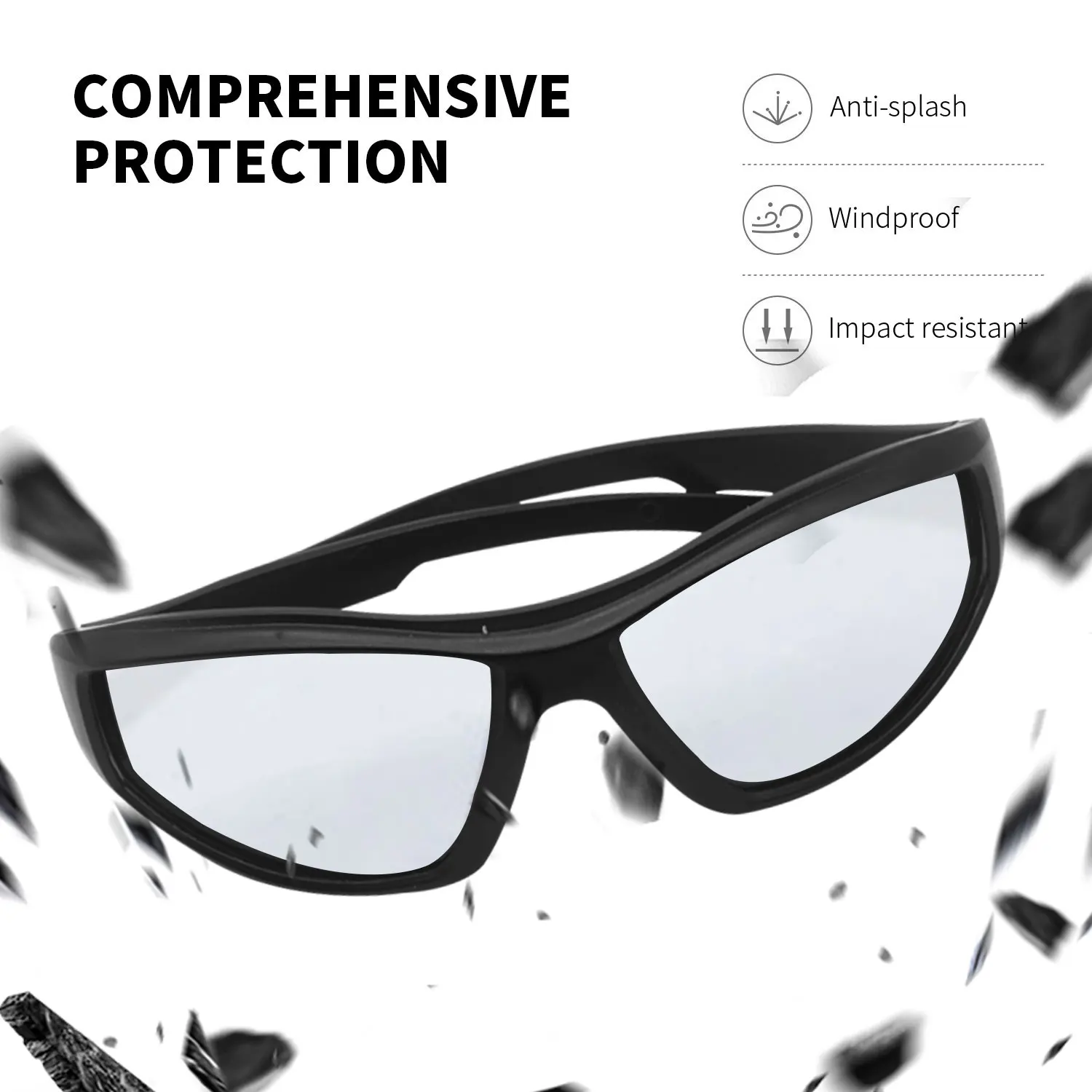 Модные очки CE En166 Ansi Z87 Styles защитные прохладные прозрачные темные линзы для глаз
