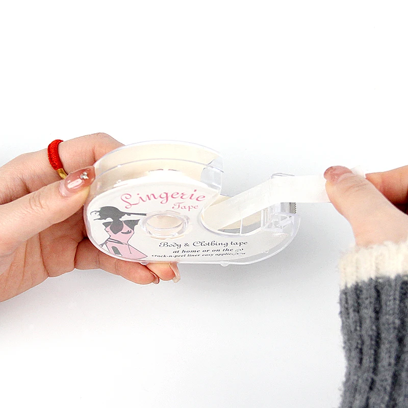 Fashion Clothing Anti-light Stickers Double-sided Fix Tape for Shirts Transparent Anti-light Stickers with Dispenser