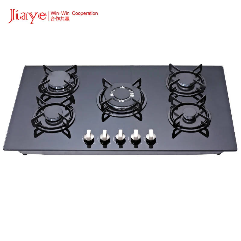 5 Burner Built In Stove Gas Cooker Gas Hob Tempered Glass Gas Stove In High Quality In Kitchen