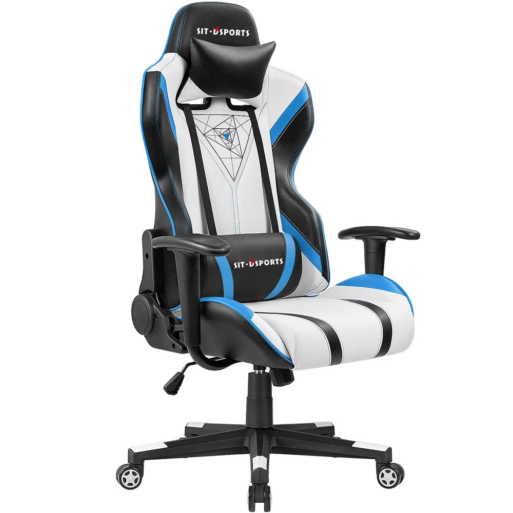 Free Sample High Back White Esport Gaming Racing Chair For Gamer