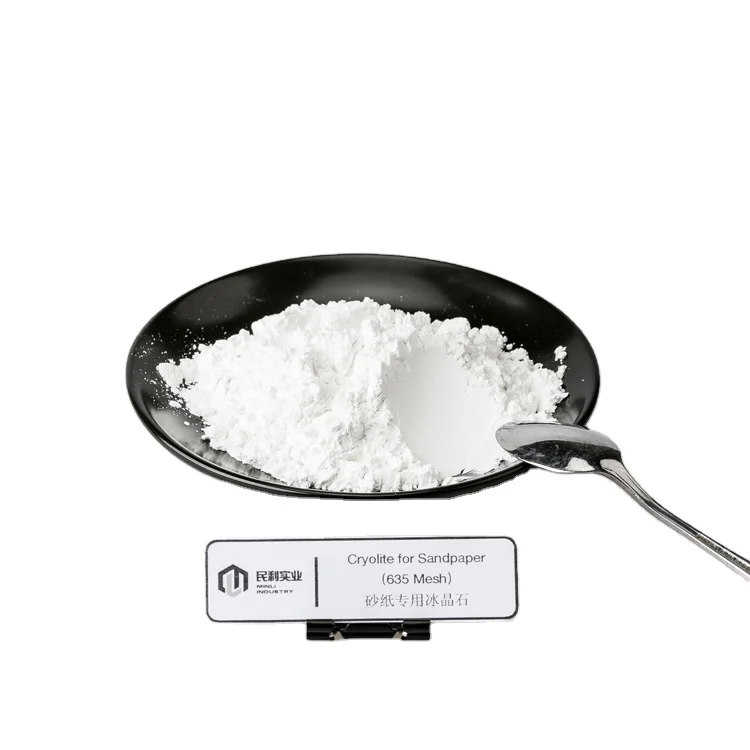 Промышленный продукт, химический белый песок Cryolite для наждачной бумаги