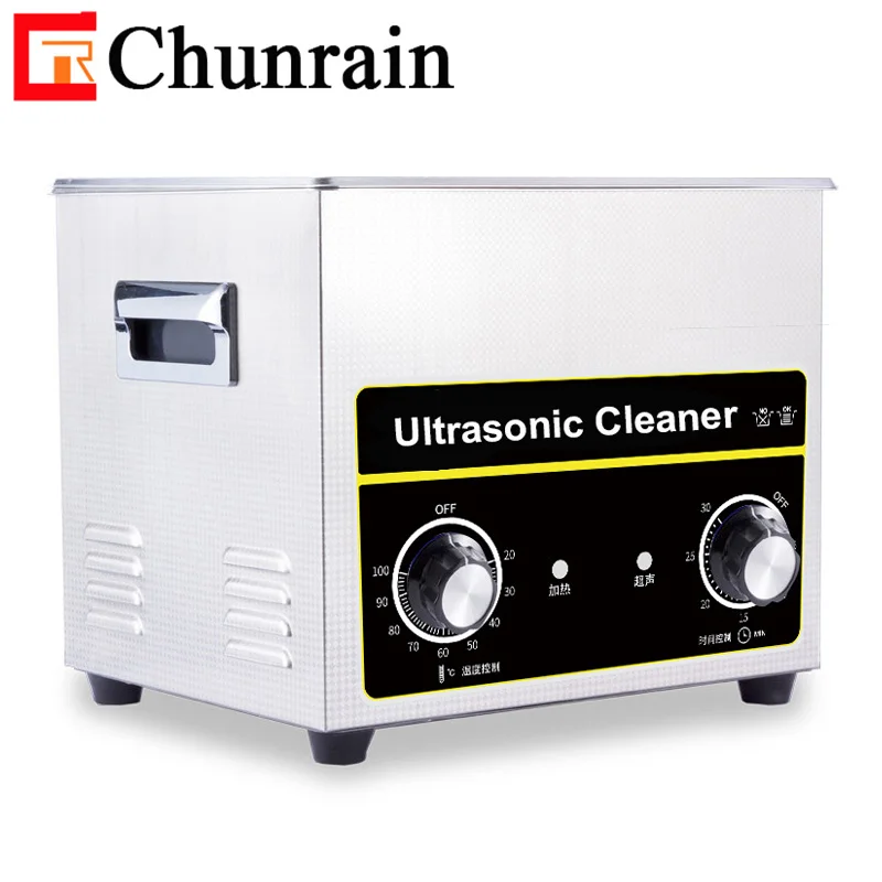 Chunrain 10L CR-040 Ultrasonic Cleaner Auto Parts Hardware Parts Tableware PC Boards factory price for sale