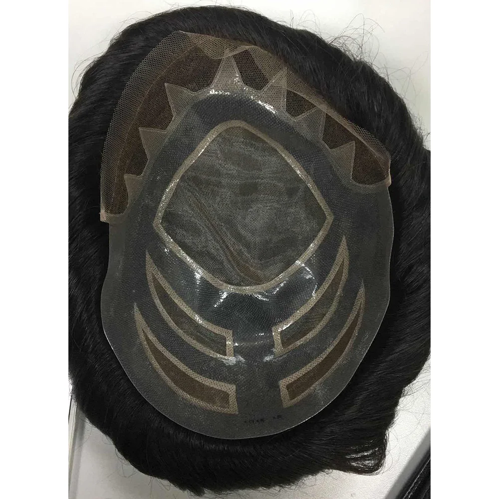 
Remy real cheap female beauty extension swiss Brazilian human hair mens toupee 