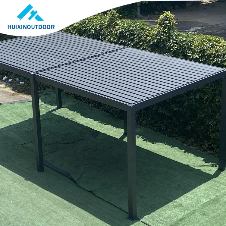 Square Tube Arch Round Gazebo Style Classical Wall Mount Pergola Large Metal Garden Chinese for Pavilion Aluminum 10 Year