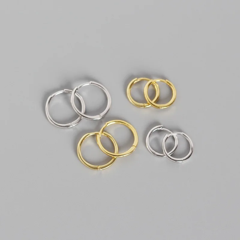 fashion earrings jewelry 925 sterling silver 26 alphabet letter earring with small zircon gold plated hoop earrings for women