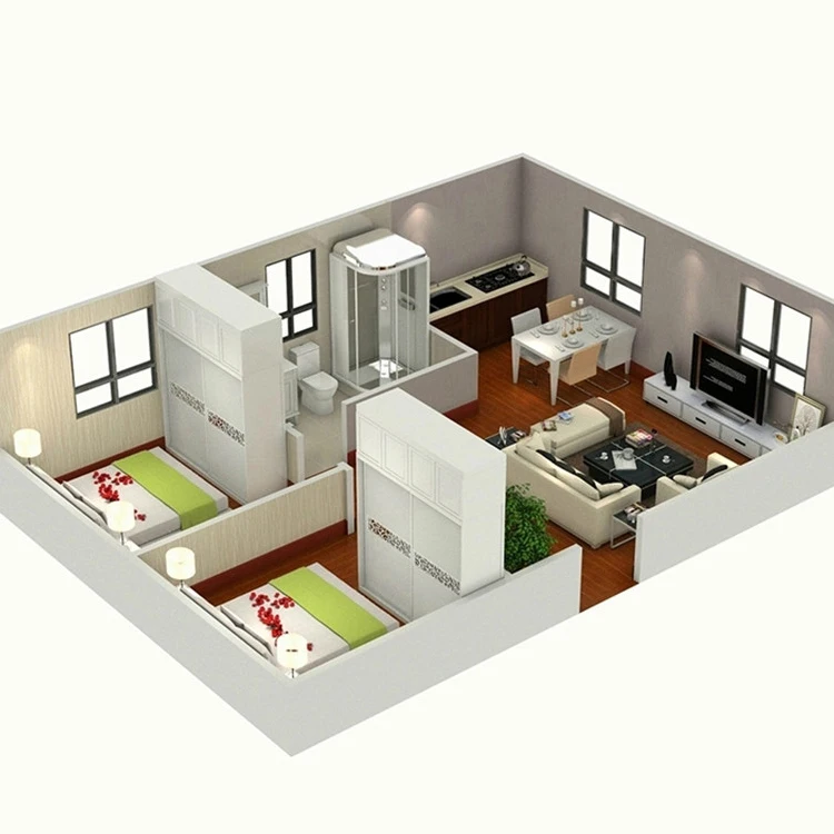 Новый дизайн съемный крошечный 40-футовый контейнер плоский для