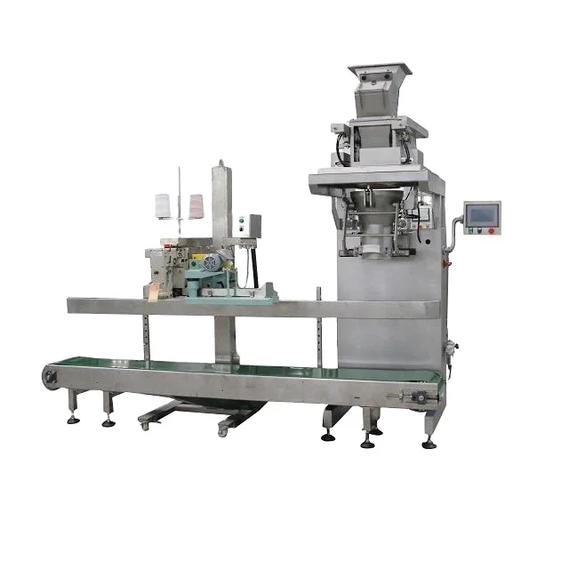 Packing machines for 25/50 kg bags caustic soda flakes