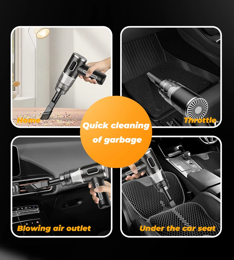 new High Quality Wholesale Strong Suction Mute Portable Car Vacuum Cleaner Wireless Car Vacuum cleaner