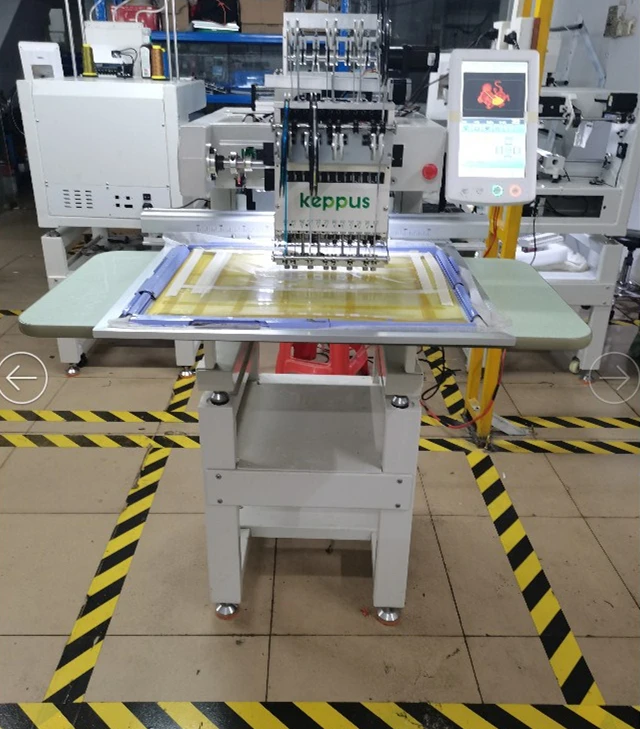 2022 Factory Direct 8 Needles T-shirt Single Head Computerized Embroidery Machine  Auto Commercial Embroidery Machine