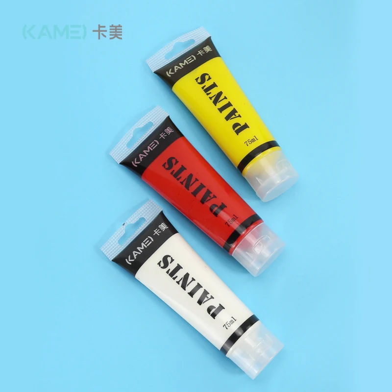 The factory sells 75ml acrylic paint sets in color boxes