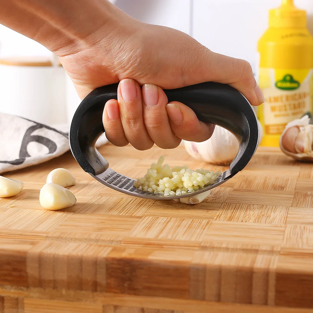 Stainless Steel Garlic Press Manual Garlic Mincer Chopper Garlic Press Rocker