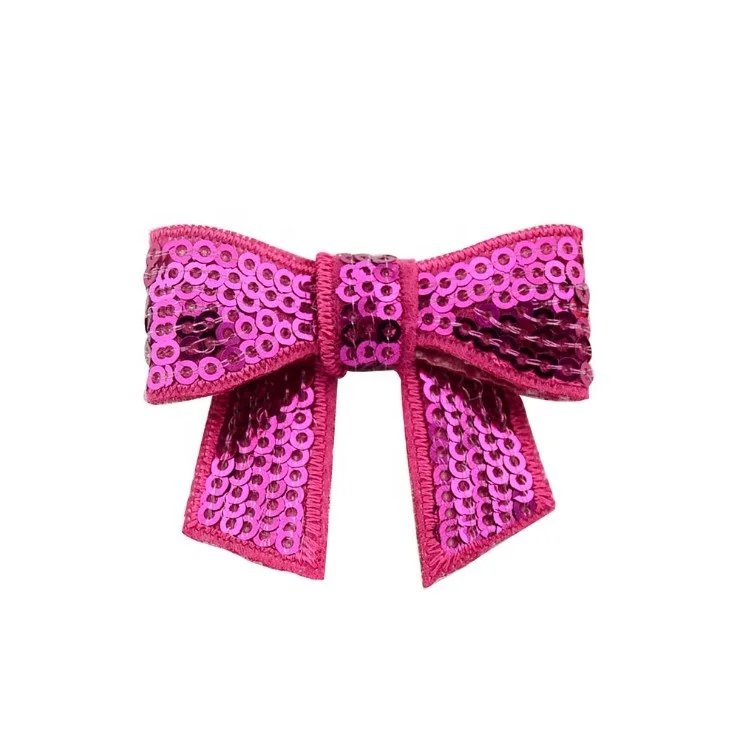 Fashion Sequin Embroidery Bow for  Hair Accessories