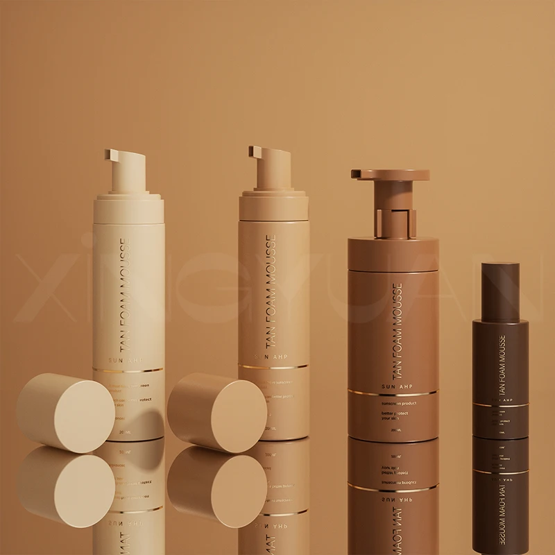 shower gel bottle mix color foaming soap pump liquid sunscreen sun-kissed tanning bronzing foaming soap dispenser bottle