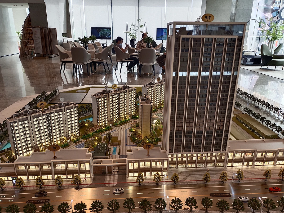 3D Miniature Scale Building Model Construction House Modeling for Real Estate model