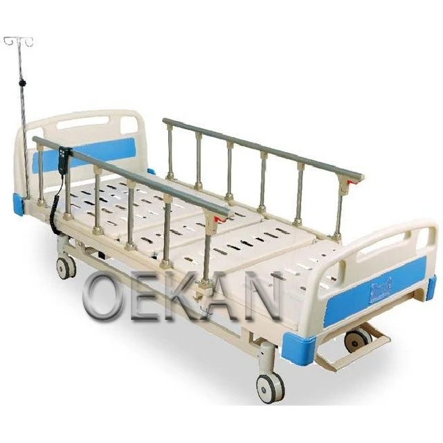 Hospital Multifunction ICU Electric Adjustable Bed Medical Three Functions ABS Nursing Medical Bed