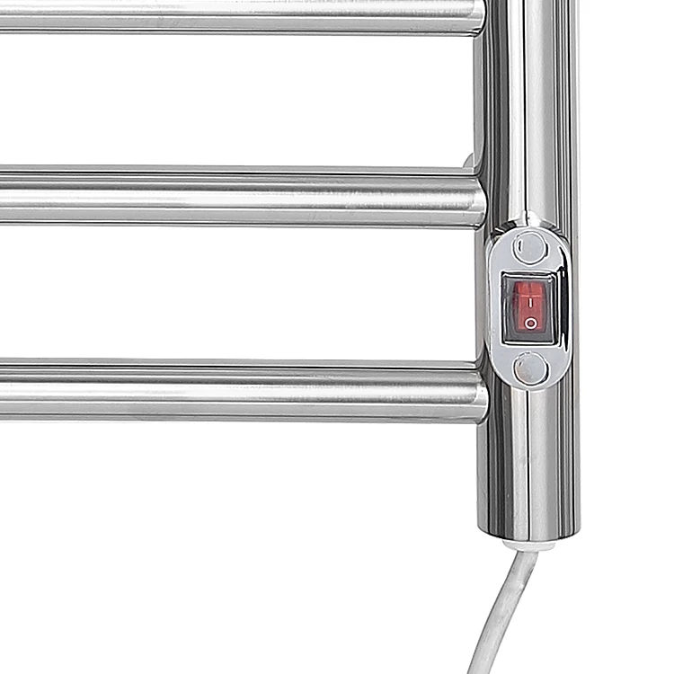 Towel Warmer Wall Mount Electric Plug-in/hardwired Heated Towel Rack Brush Finish Stainless Steel Heater 1150*450mm Logo Print