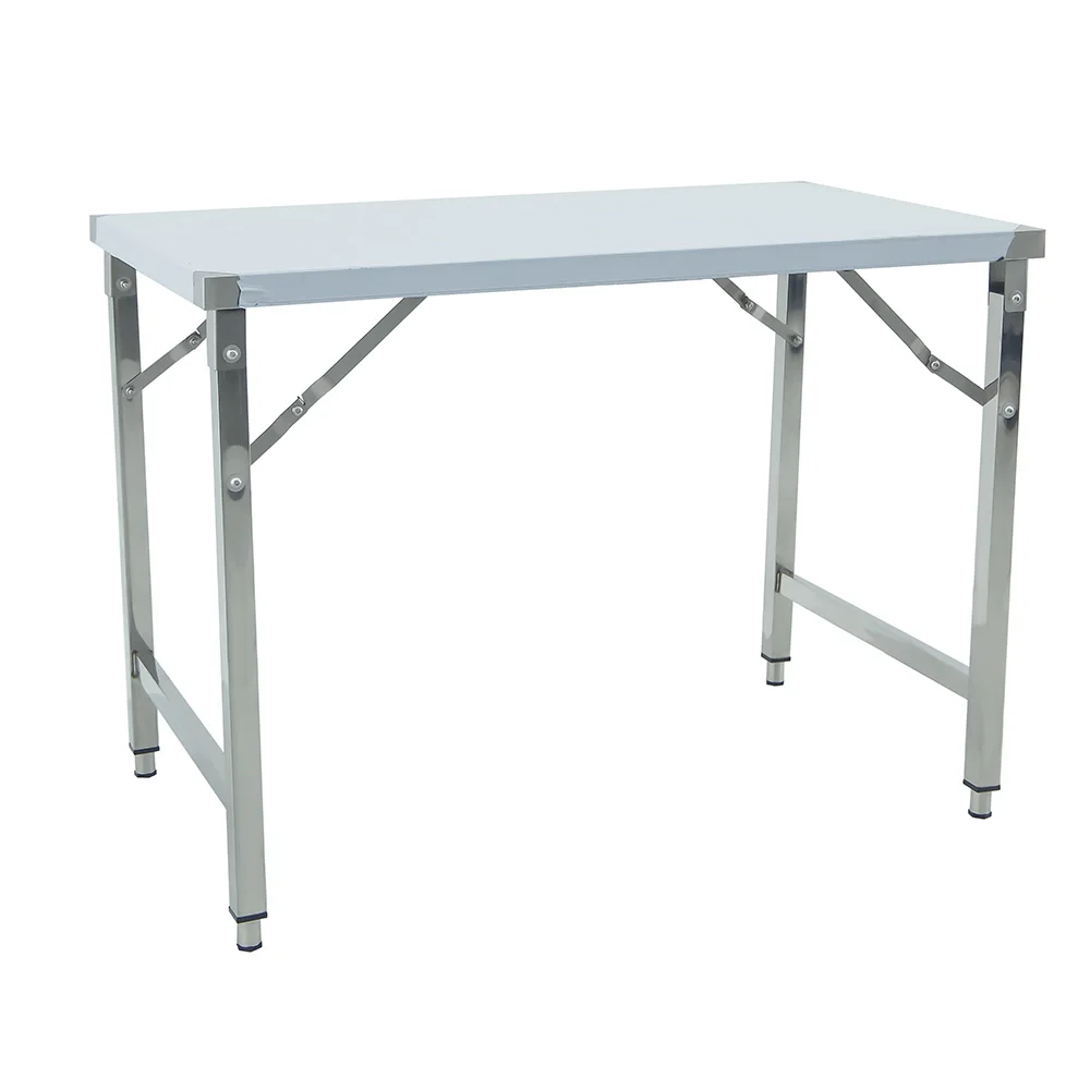 Folding 304 Stainless Steel Worktable Outdoor Kitchen Equipment for Hotel Stable and Portable