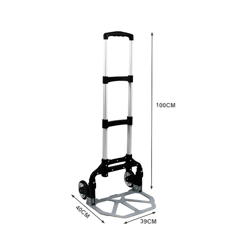 75 kg capacity folding handle luggage cart trolley  used for pleasure trips