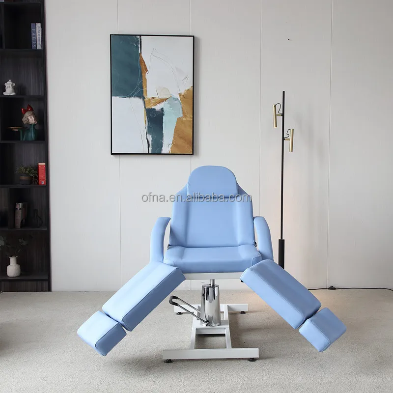 Manufacturer High Quality Leather Hydraulic Tattoo Chair Folding Massage Table Spa Bed Beauty
