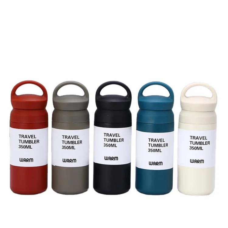 Вакуумная колба с двойными стенками, Герметичная Бутылка Для Воды Из Нержавеющей Стали, 12 унций, 17 унций, с логотипом заказчика