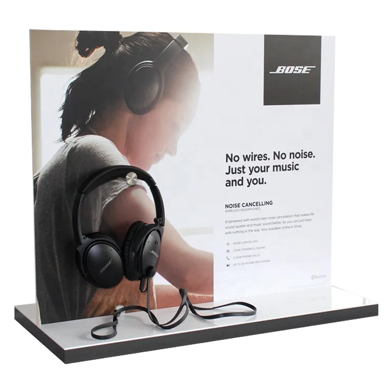 APEX Led Acrylic Bluetooth Headphones Display Stand  Wireless Earphones Metal Rack For Mobile Phone/Audio