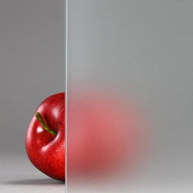 Custom 10mm 8mm 6mm Wholesale Price High Quality  Heat Insulation Tempered Frosted Glass Sheet For Interior Door