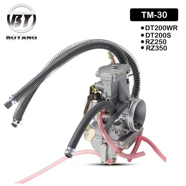 Mikuni TM30 Carburetor 30mm Flat Slide Smoothbore Carb For YANAHA DT200WR DT200S RZ250 RZ350 Carburetor TM30 30mm