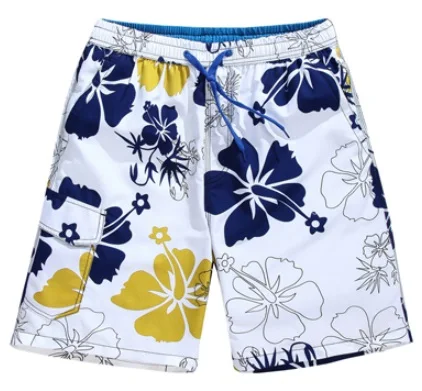 Custom Fashion Cheap 100%Polyester Nylon Printed Mens Swimming Beach Shorts