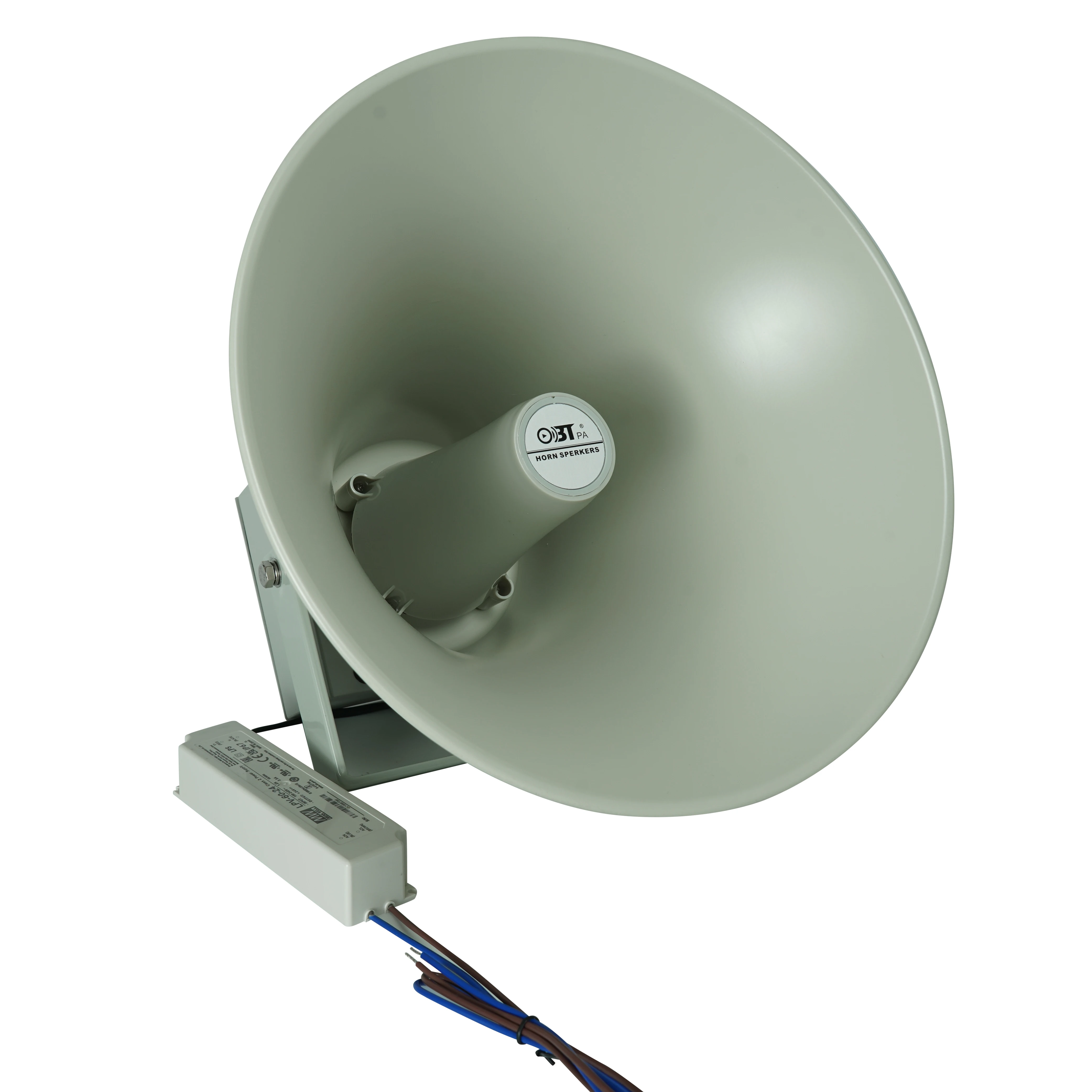 Waterproof IP65 Flat Indoor Outdoor Horn Loaded Speaker AC220V Hifi IP Network PA Horn Speakers